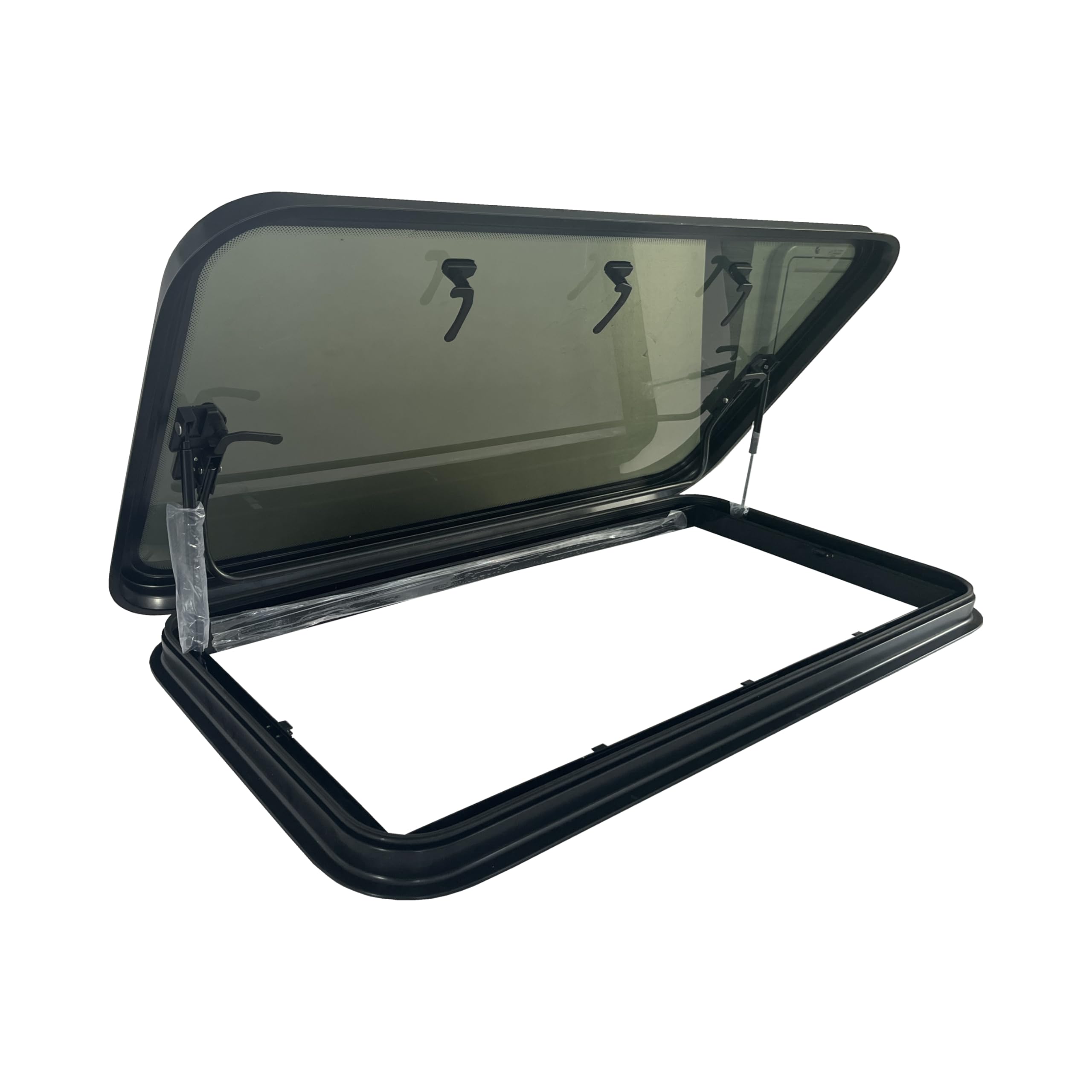 SwissOutdoor Dachfenster XL – Panorama-Glasdach für Wohnmobile, 120x60 cm mit Verdunkelung & Fliegenschutz * Luxus * Panoramadach * Camper * Campervan Auto & Motorrad