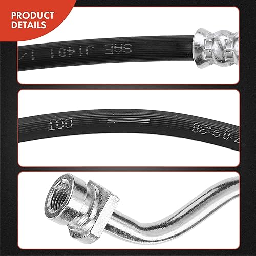 Miniatura 5 de A-Premium Manguera hidráulica de freno trasero compatible con modelos Hyundai - Equus 2011-2016, Genesis 2009-2014 - Reemplazar # 587423M000