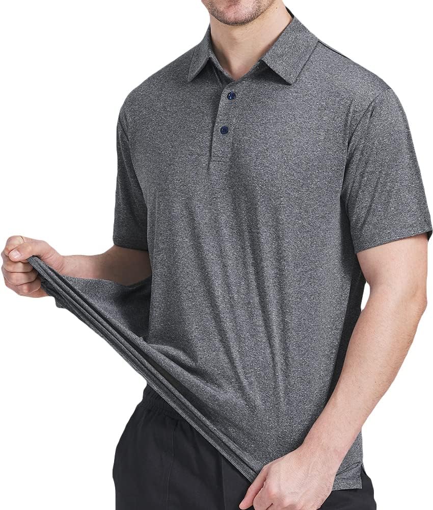 Pack Polo Shirts for Men Dry Fit Performance Short Sleeve Golf Polo Shirt - Image 4