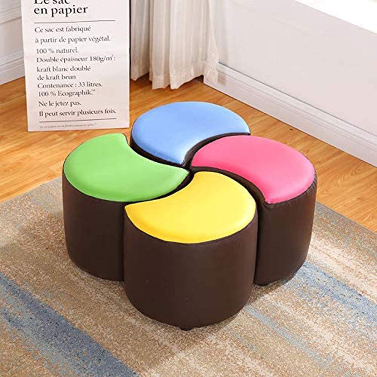 Reposapiés Reposapiés Resistente y Duradero, Cómodo Taburete para Sala de Estar, Taburete de sofá, Dormitorio, Tocador, Taburete, Pasillo, Banco de Zapatos, Antideslizante, Taburete bajo De