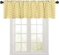 Vista 12 de Cortinas de cenefa, 36 pulgadas de ancho x 18 pulgadas de largo, discos de gramófono y casetes de audio antiguos en mesa de madera, nostalgia