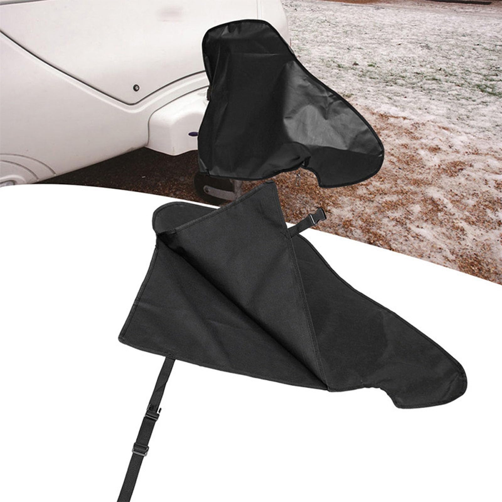Caravan Hitch Cover, Tow Hitch Cover, Convenient and Portable, Suitable for Most Caravans/Motorhomes/Trailers, Shield Your Trailer from Moisture, Rain, Frost, Snow, Sunlight, Scratches, and Dirt