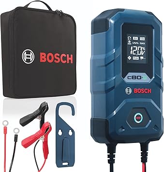 Bosch C80-LI: 15A 6V/12V Next-Gen Battery Charger Unique 20A Fast-Mode & Smart Maintenance, Trickle Functionality & Advanced Safety Features for Lead-Acid & Lithium Batteries, AGM, EFB, Gel & SLI