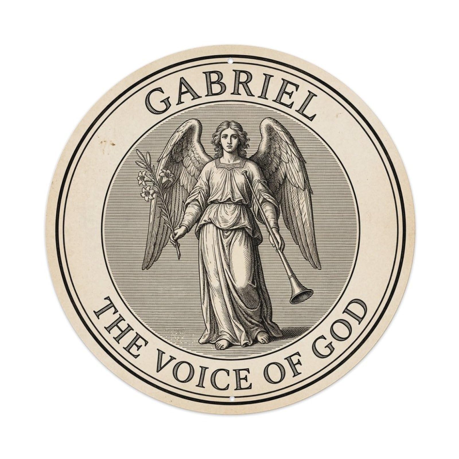 Archangel Gabriel Annunciation The Voice of God Metal Tin Sign