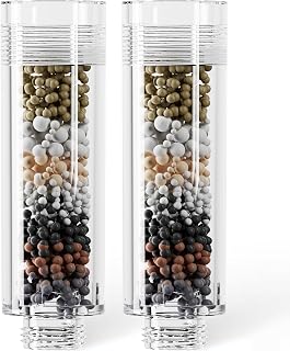 KAIYING 2 Pack Shower Head Filter Replacement Cartridge, KDF Shower Head Filter for Hard Water, 7-Stage Showerhead Filter Refill Cartridge