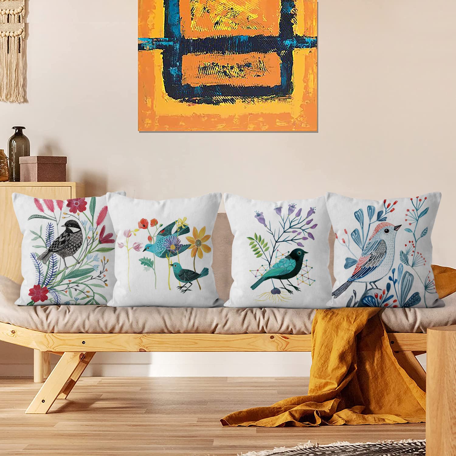 All Smiles Federe Cuscino 40x40 Cm: Set Da 4 In Verde Lime Per Esterni E Interni!