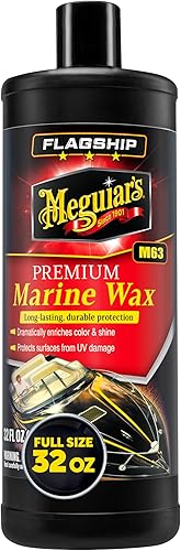 Meguiars Flagship - Cera marina de primera calidad esmalte y removedor de oxidación botella de 32 onzas