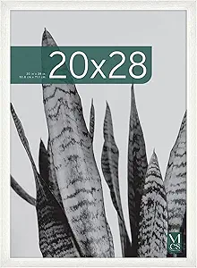 MCS Studio Gallery 20x28 Poster Frame Natural Woodgrain, Vertical & Horizontal Wall Hanging Large Picture Frame for Photos, Posters & Art Prints (2-Pack)