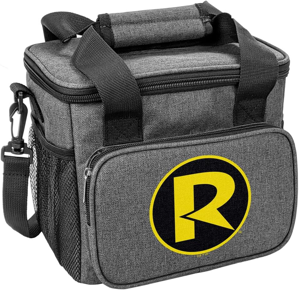Popfunk Batman Robin Logo Soft Insulated Cooler Bag, Large Lunch Bag, Lightweight, Thermal and Reusable for Office, Picnic, Beach