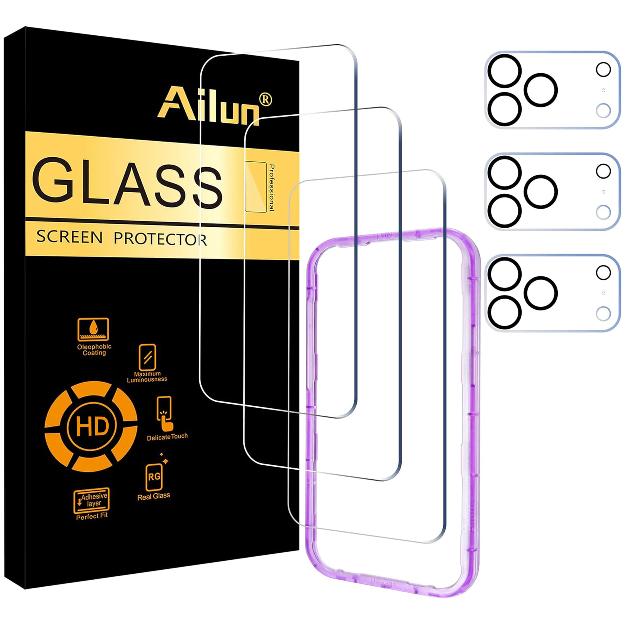 Photo 1 of Ailun Screen Protector + Camera Lens Protector for iPhone 17 Pro Max
