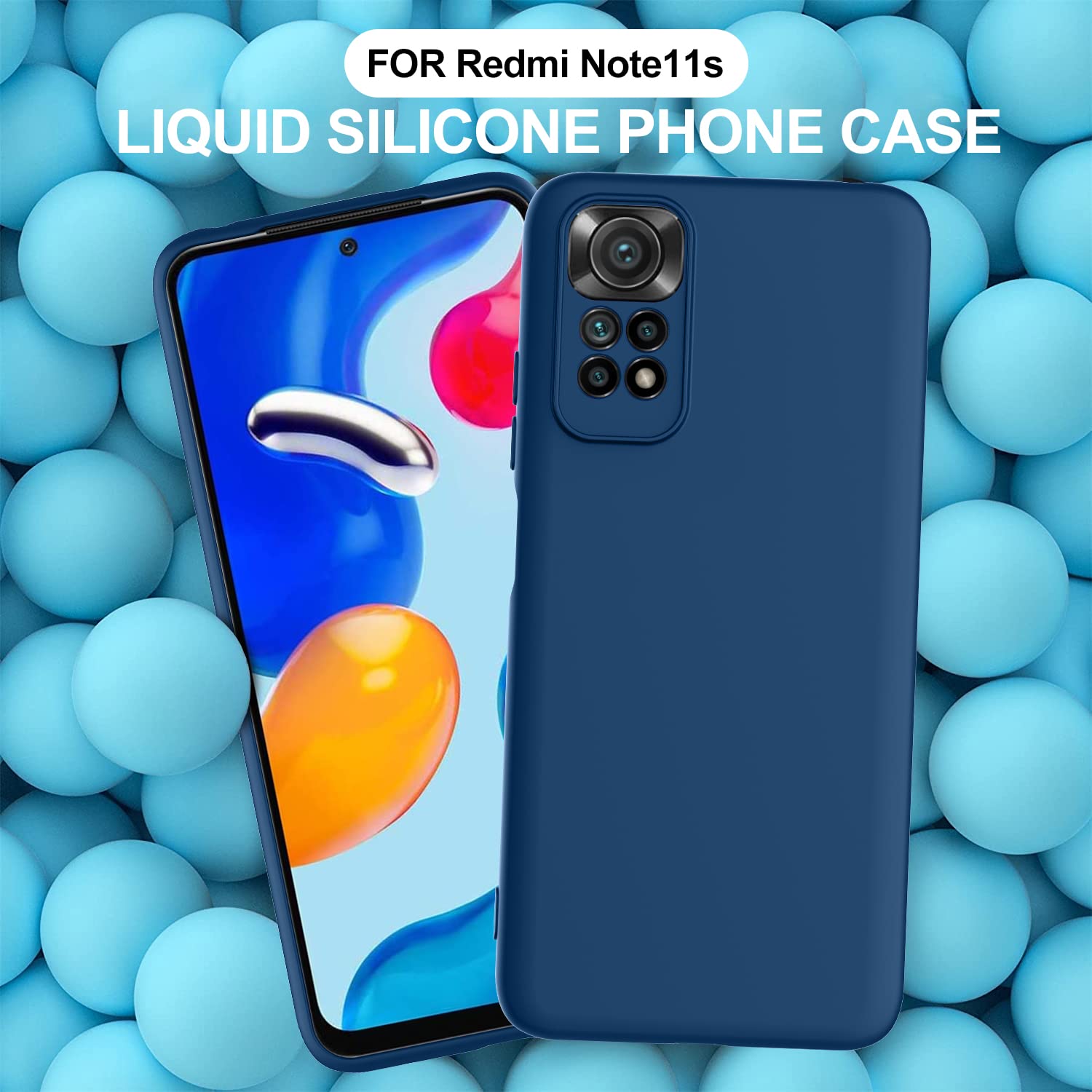 FTRONGRT Cover per Xiaomi Redmi Note 11S/Redmi Note 11 4G, Custodia