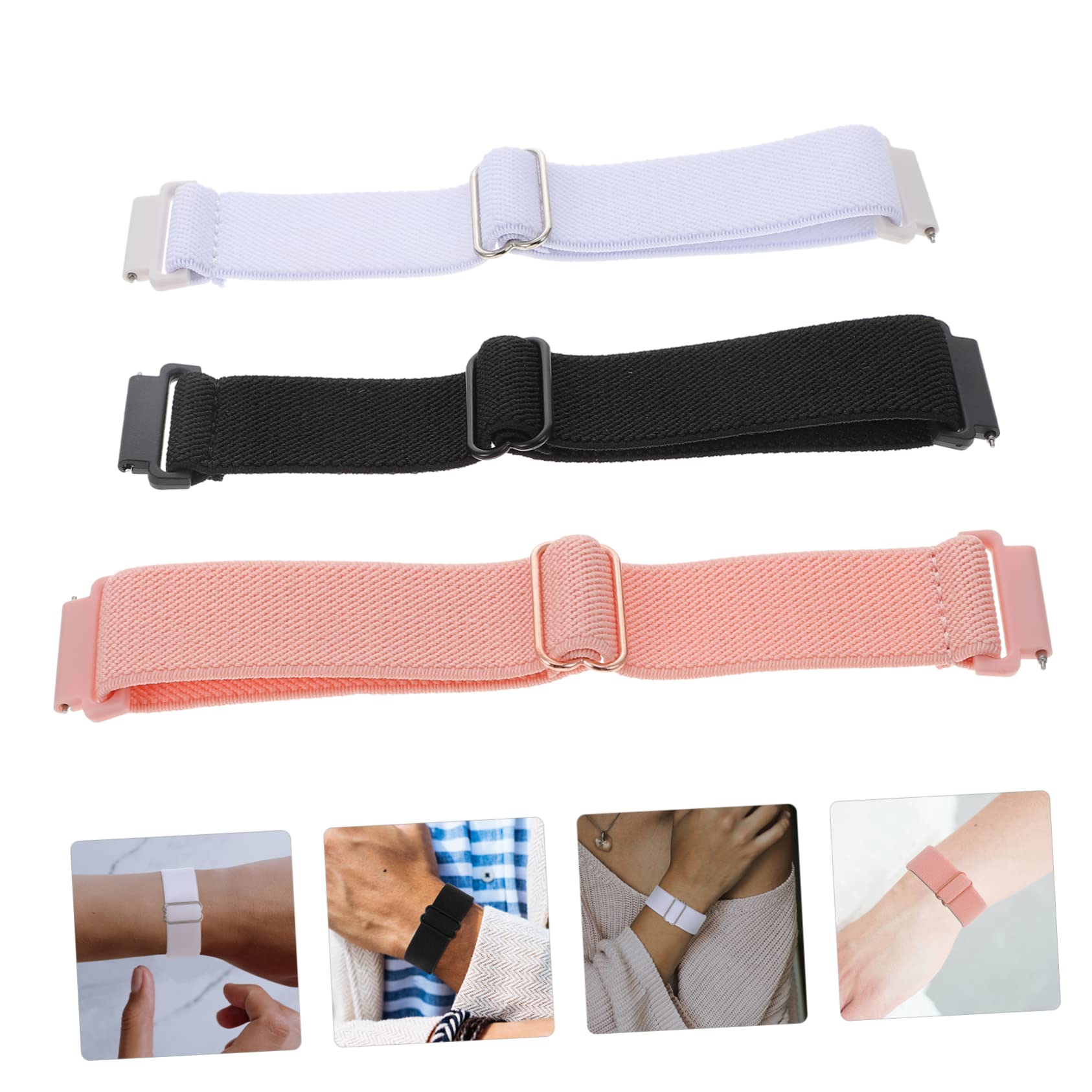 Uonlytech 15pièces Bracelet Montre Nylon Réglable De Bandes Pour Montres Connectées Confortable Et Pour Autres Modèles