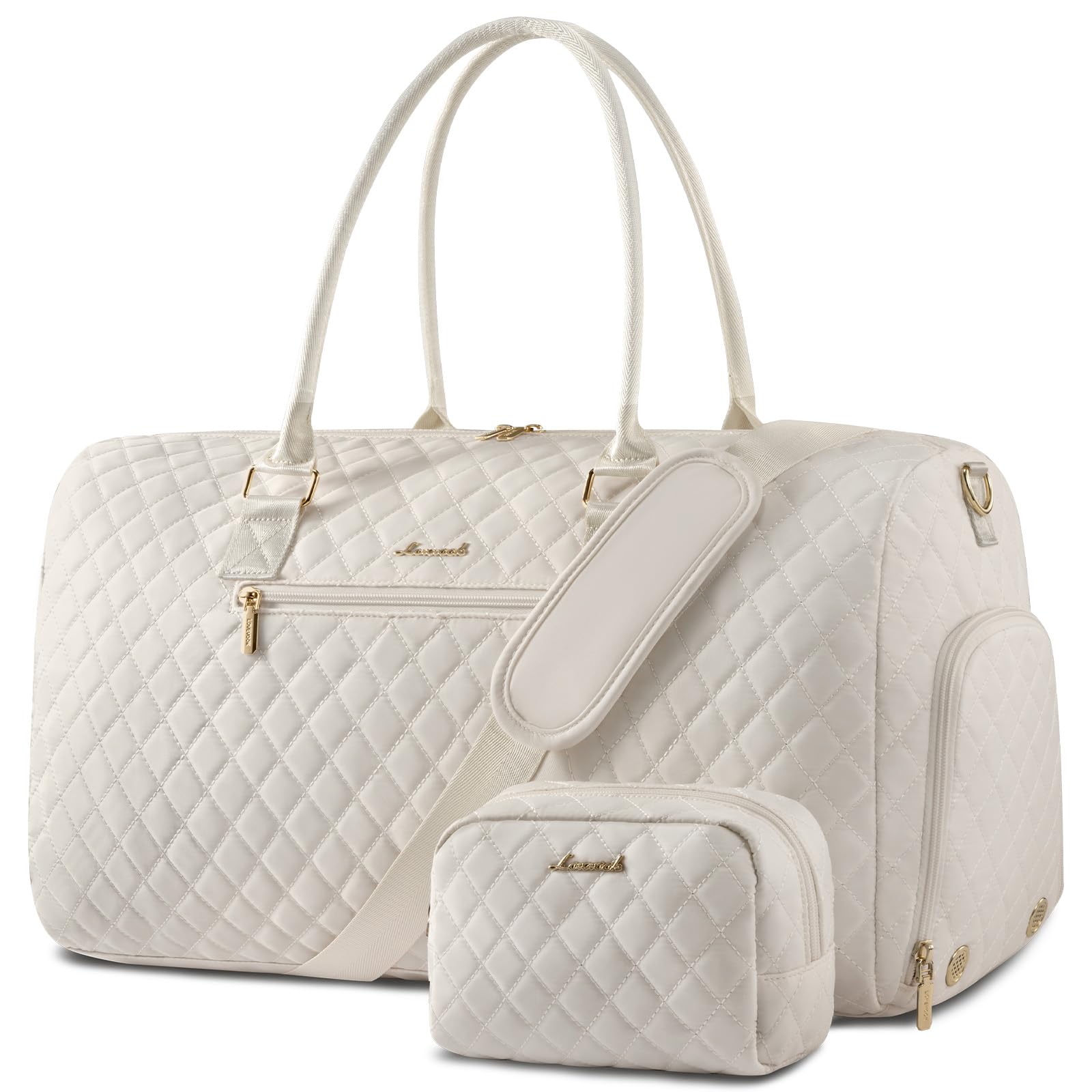 LOVEVOOK Bolsa de viaje de deporte para mujer, bolsa de viaje para el fin de semana, bolsa de hospital, bolsa para el nacimiento con neceser, compartimento para zapatos y compartimento húmedo, bolsa