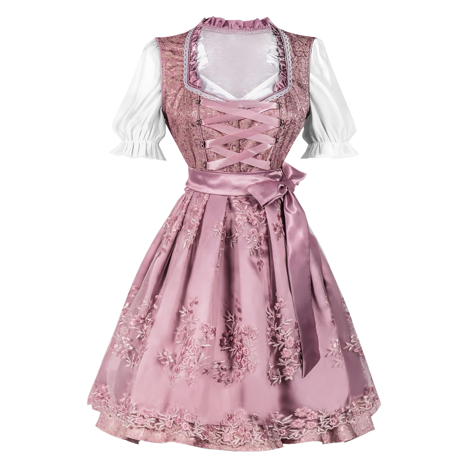 Damisches kostium Oktoberfest, odświętna sukienka Dirndl na Halloween, spódnica damska na imprezy tematyczne, do szkoły, na karnawał