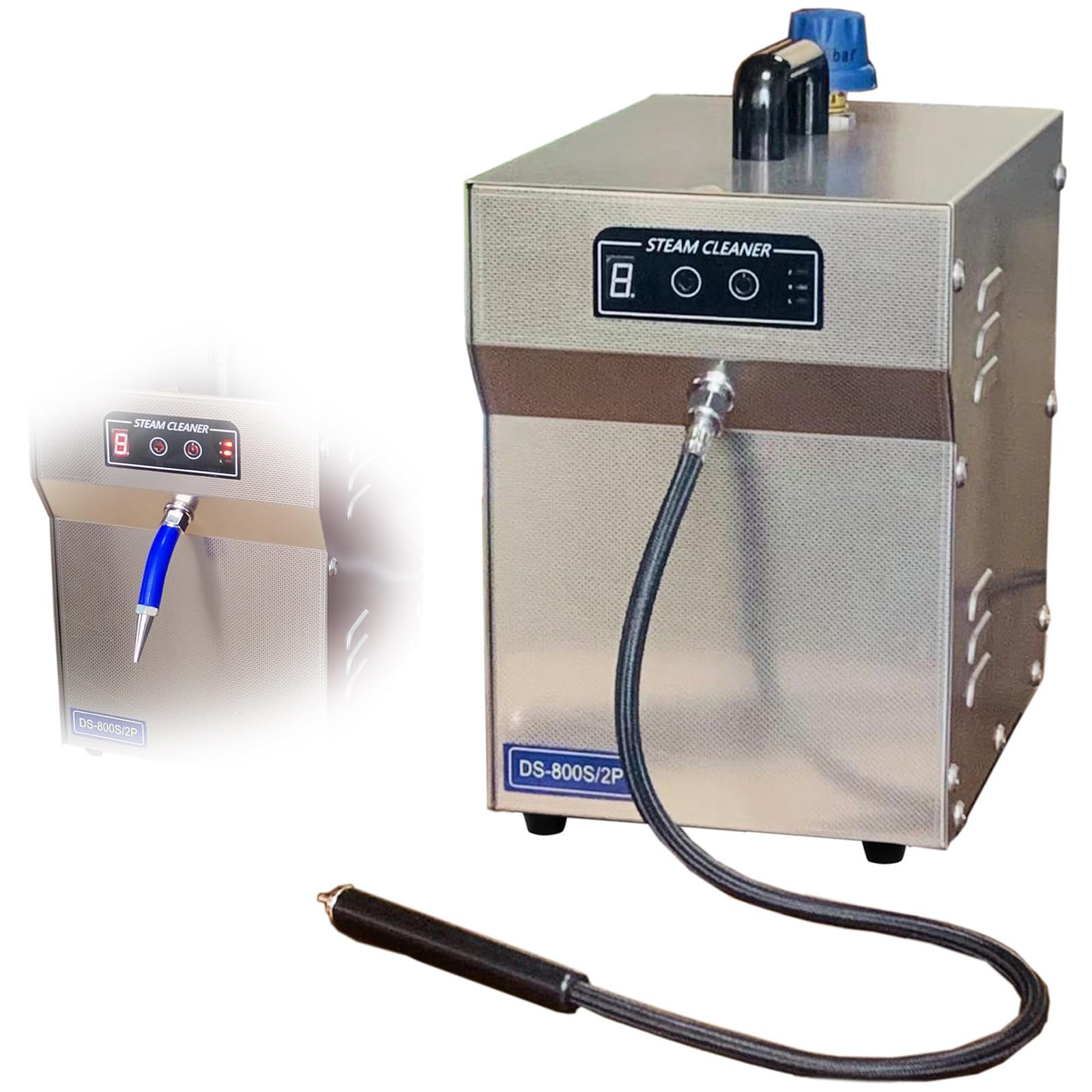 Jewelry Steam Cleaner 1300W 2L Stainless Steel Jewelry Steam Cleaning Machine Pressure Adjustable 2-5kg 135 Power Steamer with