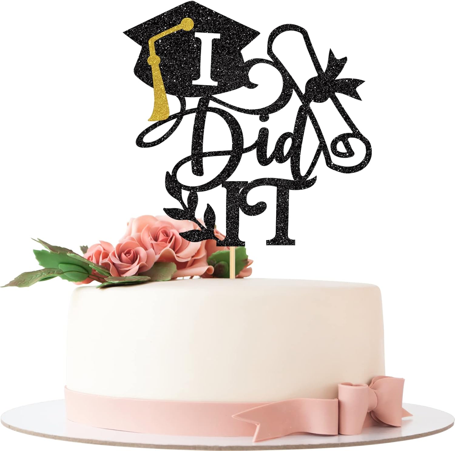 Amazon.com: I Did it Cake Topper, Graduation 2024 Cake Topper, Finally ...