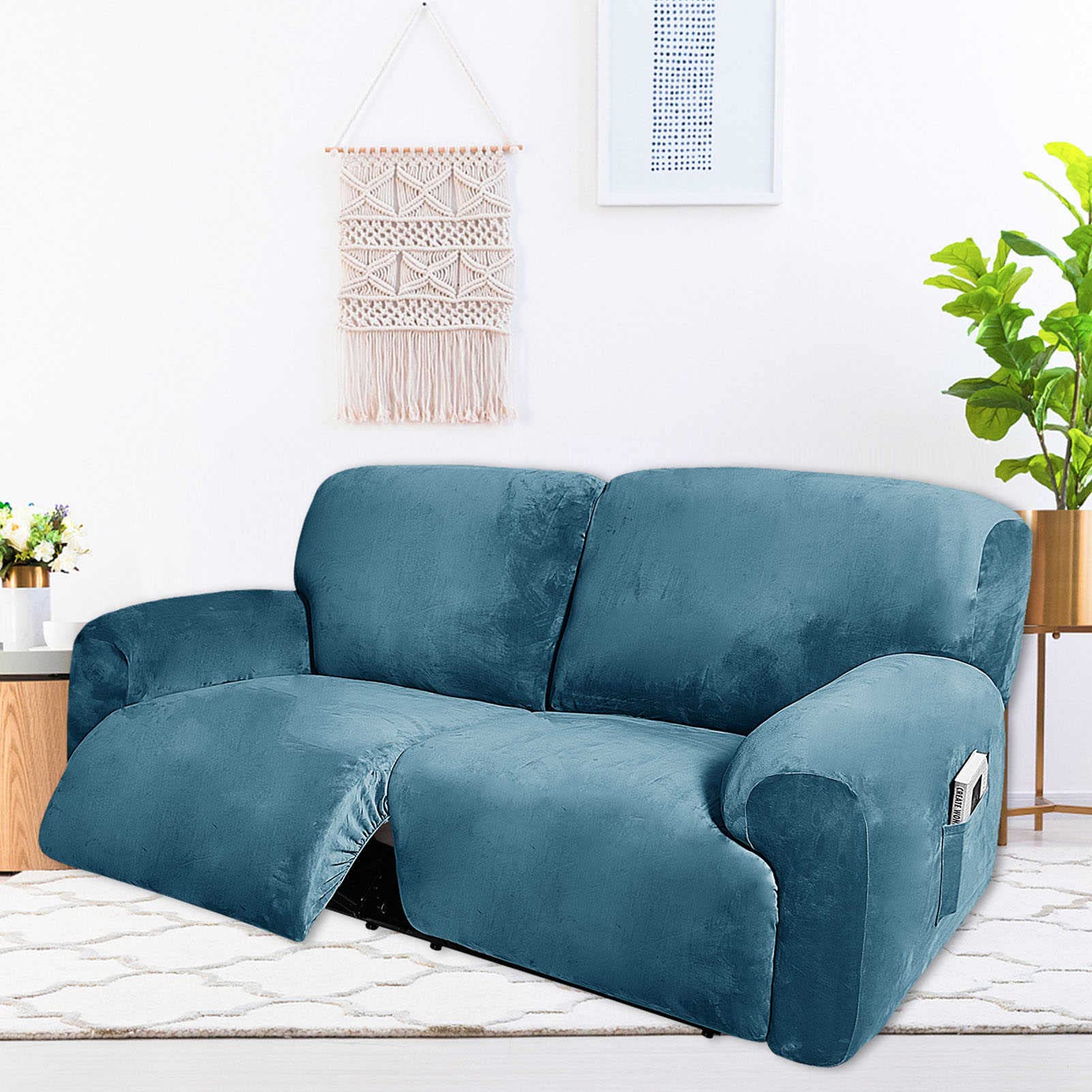 Fundas para sofá reclinable de 2 plazas que solucionan las manchas de tus mascotas