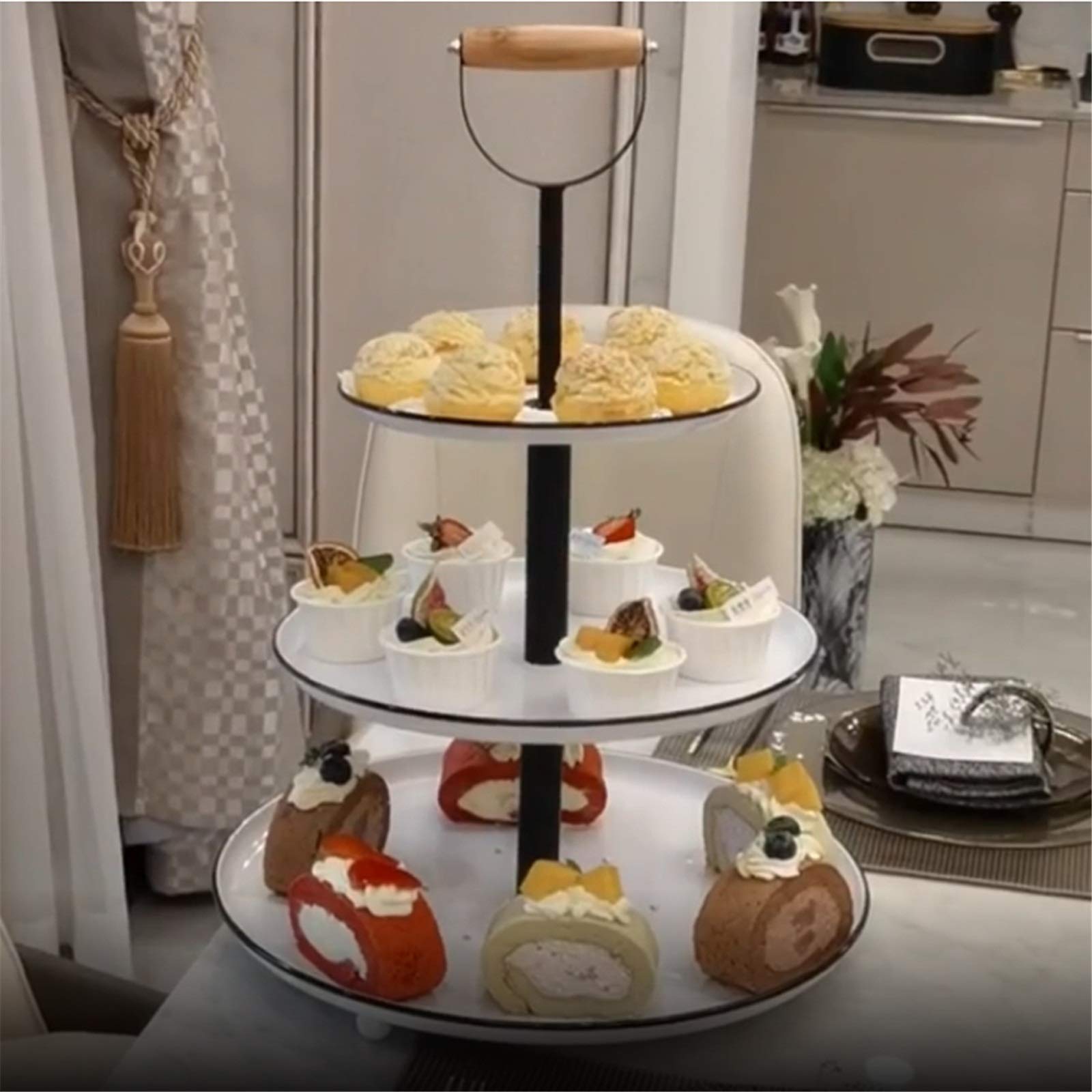 Présentoirs à Gâteaux Présentoir à gâteau de mariage en métal, présentoir , maison pour Fêtes Mariages et Anniversaires