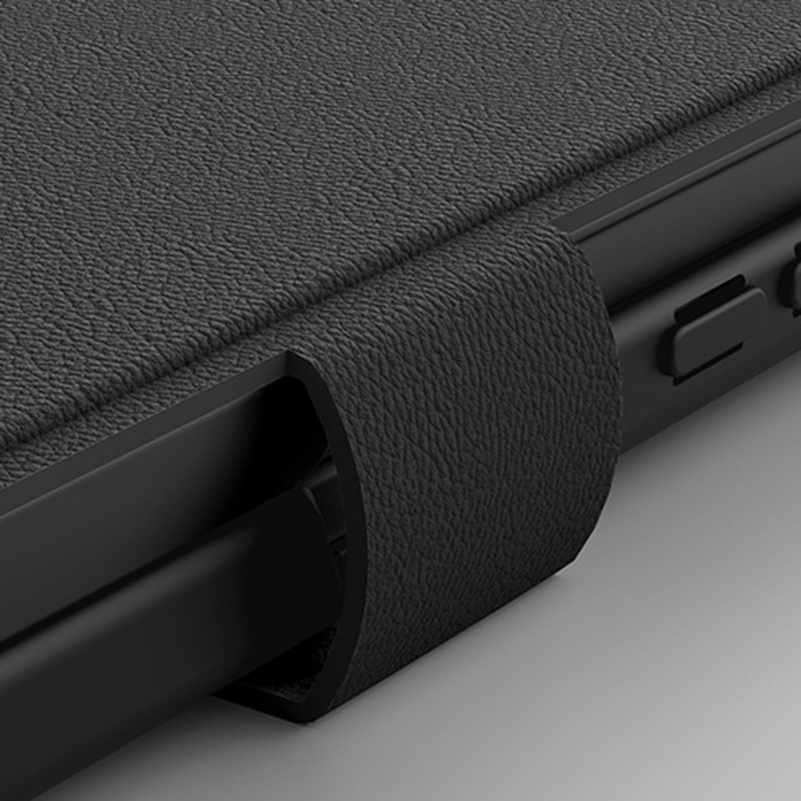 Custodia magnetica compatibile con Samsung Galaxy Z Fold 8 Ultra, in pelle Business Wallet Nero