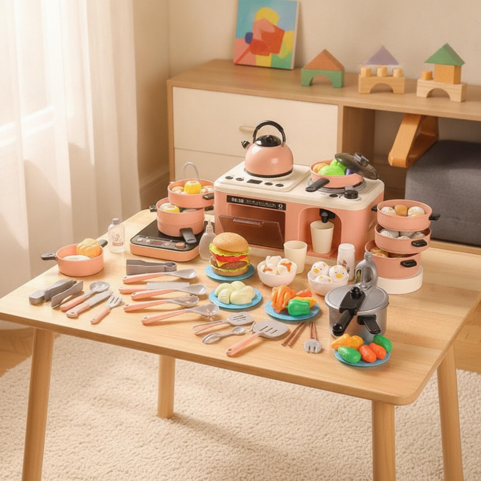 Set Giocattolo con Accessori Educativo per Apprendimento Precoce, Verde