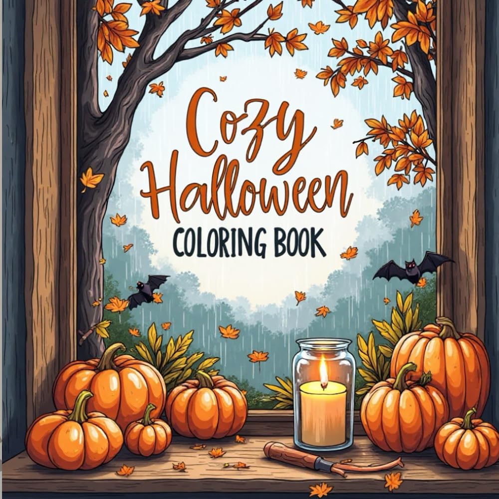Cozy Halloween Coloring Book