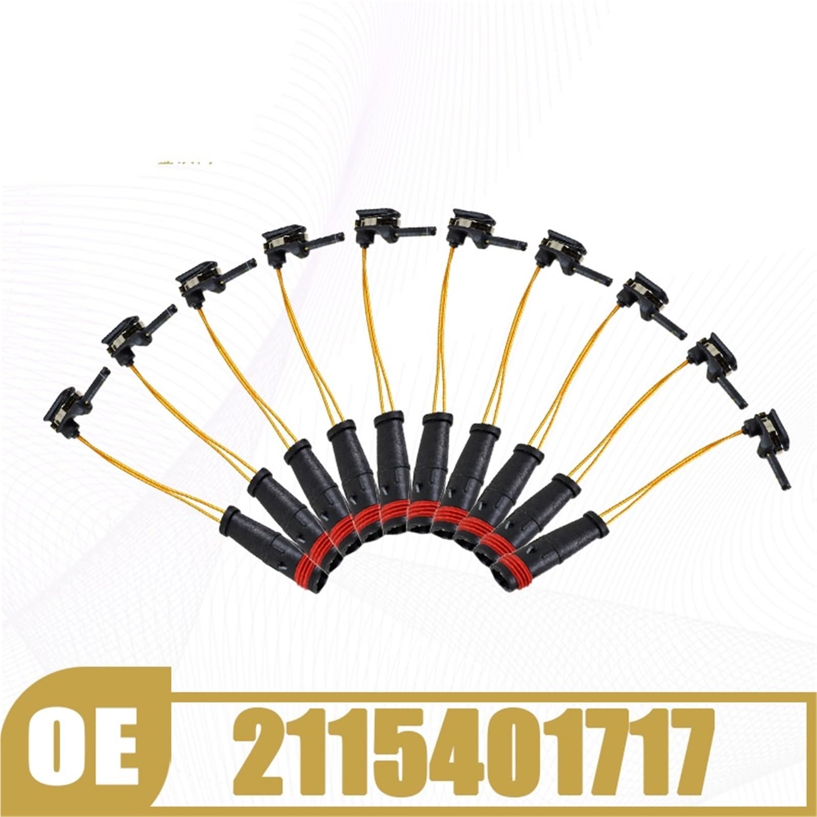 Monitor de desgaste de pastillas de freno 2115401717 Sensor de desgaste pastillas freno Línea inducción para Mercedes-Benz para MAYBACH(5pcs)