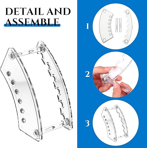 Miniatura 7 de Teling 15 soportes de plástico para lápices, soporte de exhibición de lápices acrílico, 6 ranuras, soporte vertical para lápices de cejas, soporte