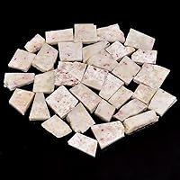 Vista 51 de Natural Yaxaite Raw Slice Gemstone- Healing Crystals for DIY Jewelry Making -Loose Natural Cabochon -Perfect for Crafting Unique Jewelry Designs