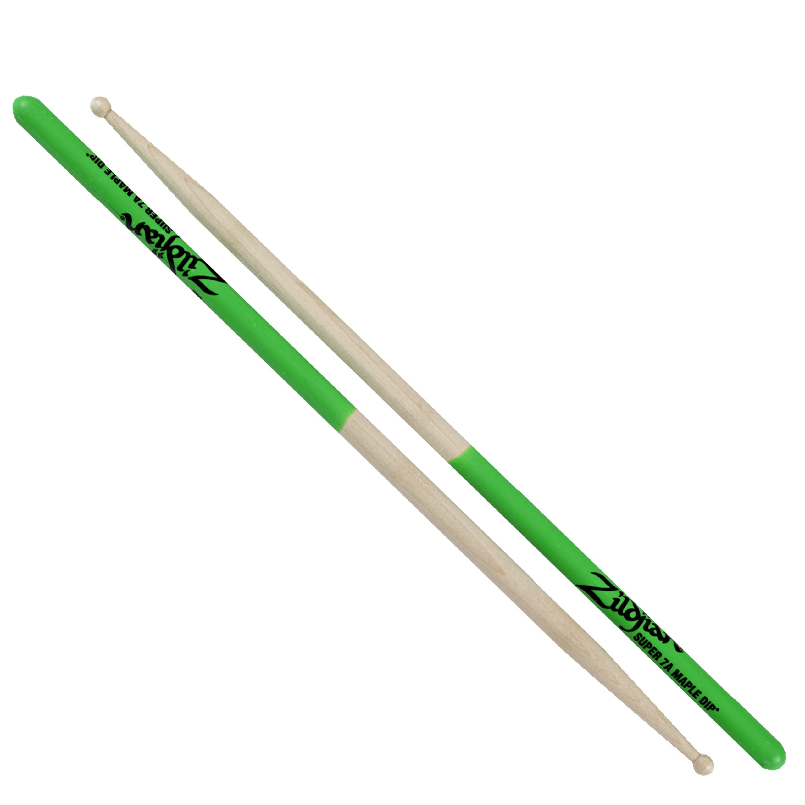 Super 7A Maple Green DIP Drumsticks