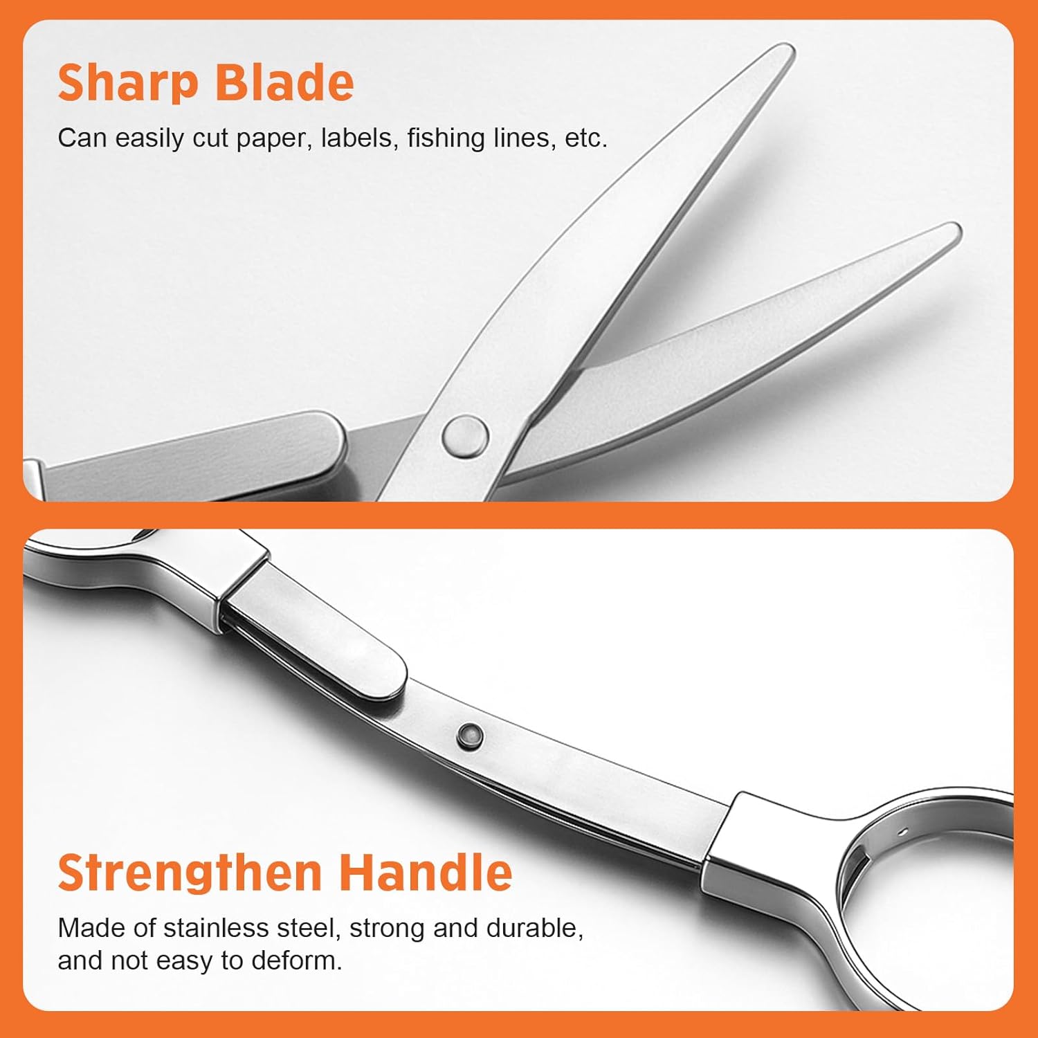 3 Pcs Folding Stainless Steel Portable Mini Scissors with Keychains Travel Scissor Pocket Badge Nursing Scissors Anti Rust Scissor for Nurse Accessories Travel Office Craft Sewing