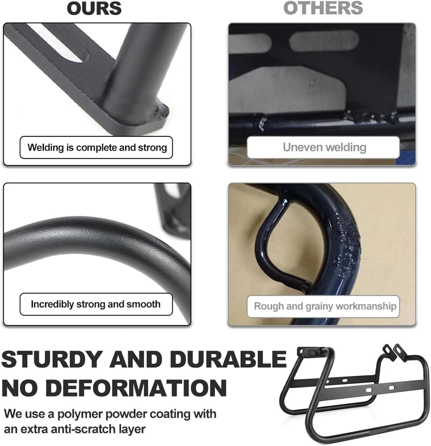 Replacement Fit for BMW R18 Classic 2020-2023 100 Motorcycle Side Luggage Rack Bracket Pannier Saddlebag Holder Support Racks