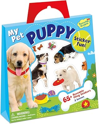 Peaceable Kingdom My Pet Puppy Reusable Sticker Tote for Kids