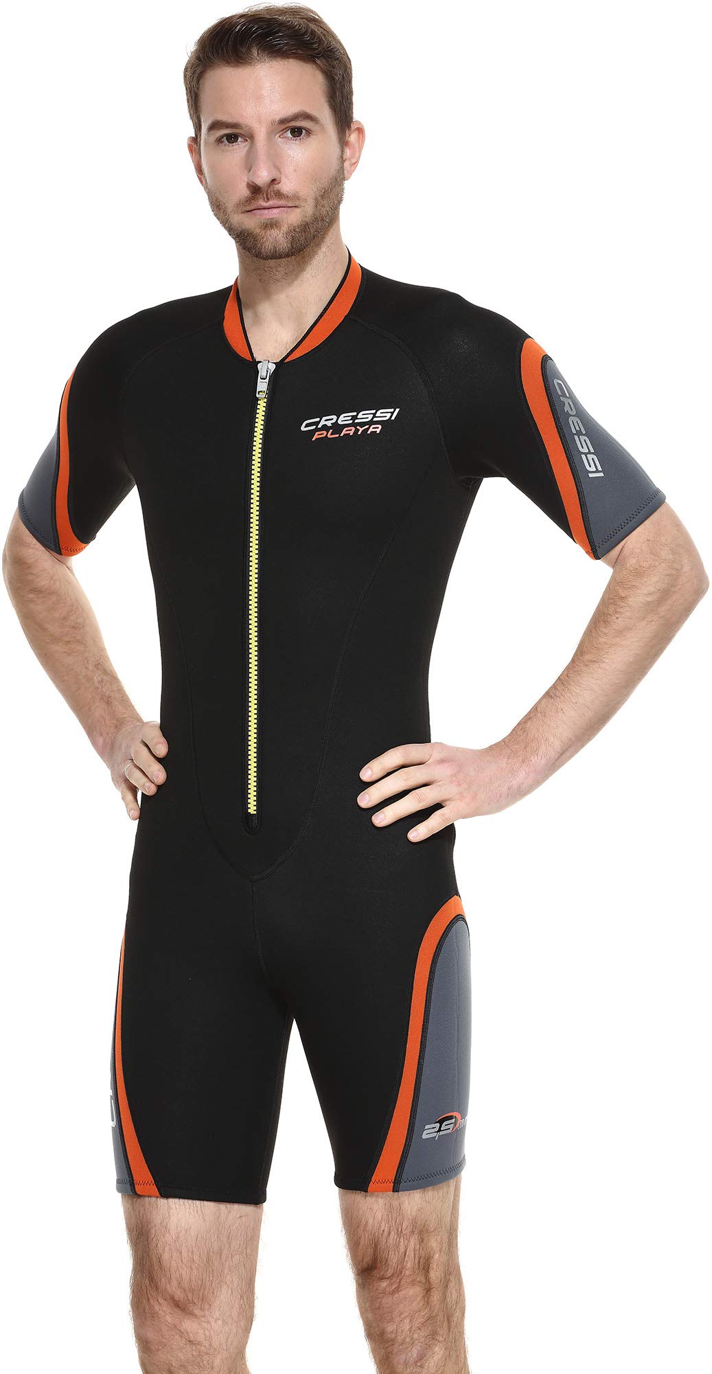 Cressi Playa Man Wetsuit 2.5 mm - Men's Premium Neoprene Wetsuit Shorty for Snorkeling, Diving, Swimming