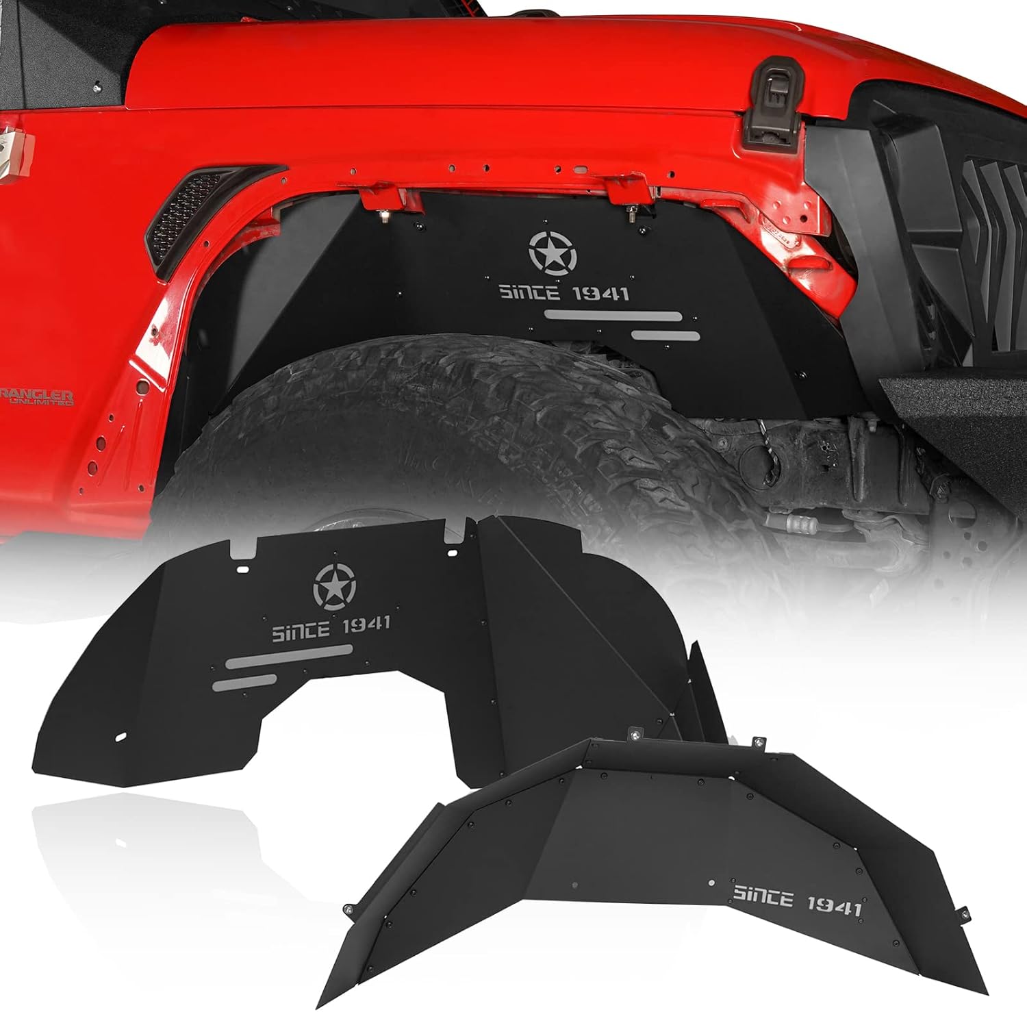 Buy Hooke Road Inner Fender Liners Wheel Well Liners for 20182023 Jeep