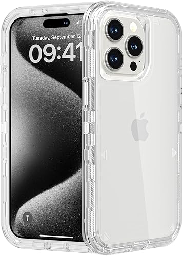 Miniatura 25 de Funda para iPhone 11 Pro Max, resistente a los golpes, protección contra caídas, funda protectora transparente de doble capa compatible con iPhone