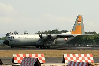 24x36 Gallery Poster, an Indonesian Air Force Lockheed C130H30 at Adisucipto International Airport