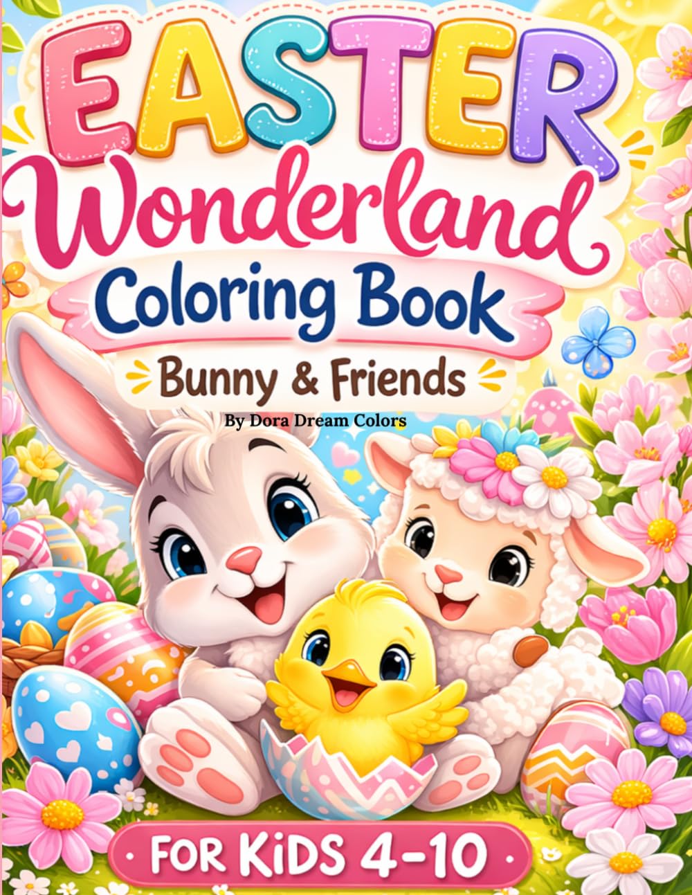 Easter Wonderland Coloring Book: Bunny & Friends: Bunny & Friends | Coloring Book for Kids Boys & Girls | Preschool Kindergarten Activities | Easy & Cute Design for Toddlers