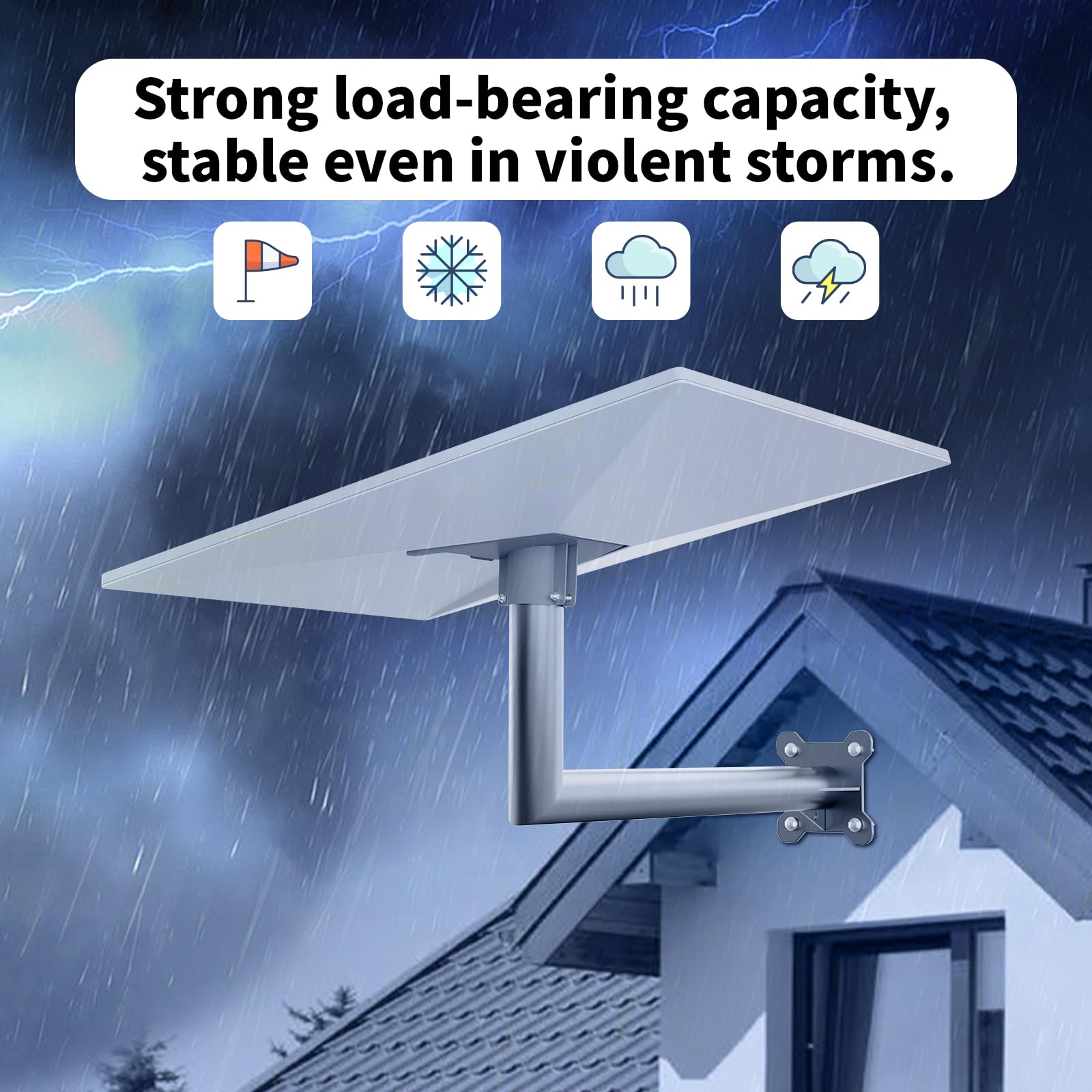 Guolich Adattatore Per Tubo Starlink Gen 3, Adattatore Starlink V3,Supporto Antenna Starlink,Starlink Kit Completo, Supporto Per Tetto Per Parabola Starlink Standard-Adatto Per Tubi Da 38-50 Mm