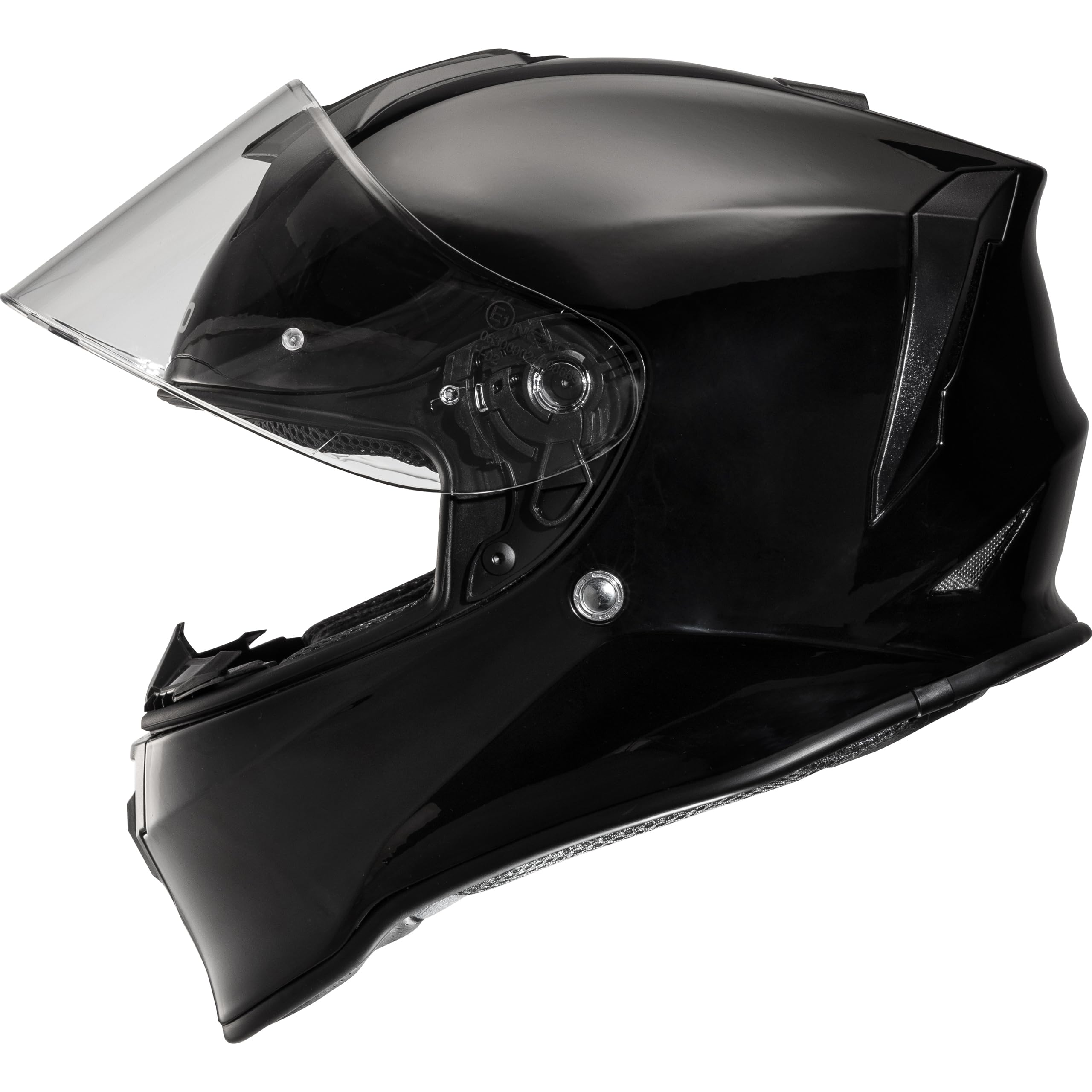 Nexo Integralhelm Basic III Motorradhelm Helm Motorrad Mopedhelm, herausnehmbares Komfortpolster, mehrfache Be-, Entlüftung, Nasen-, Kinnwindabweiser, klares Visier, Ratschenverschluss,