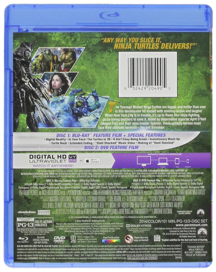 Teenage Mutant Ninja Turtles [Blu-ray] [Import anglais]