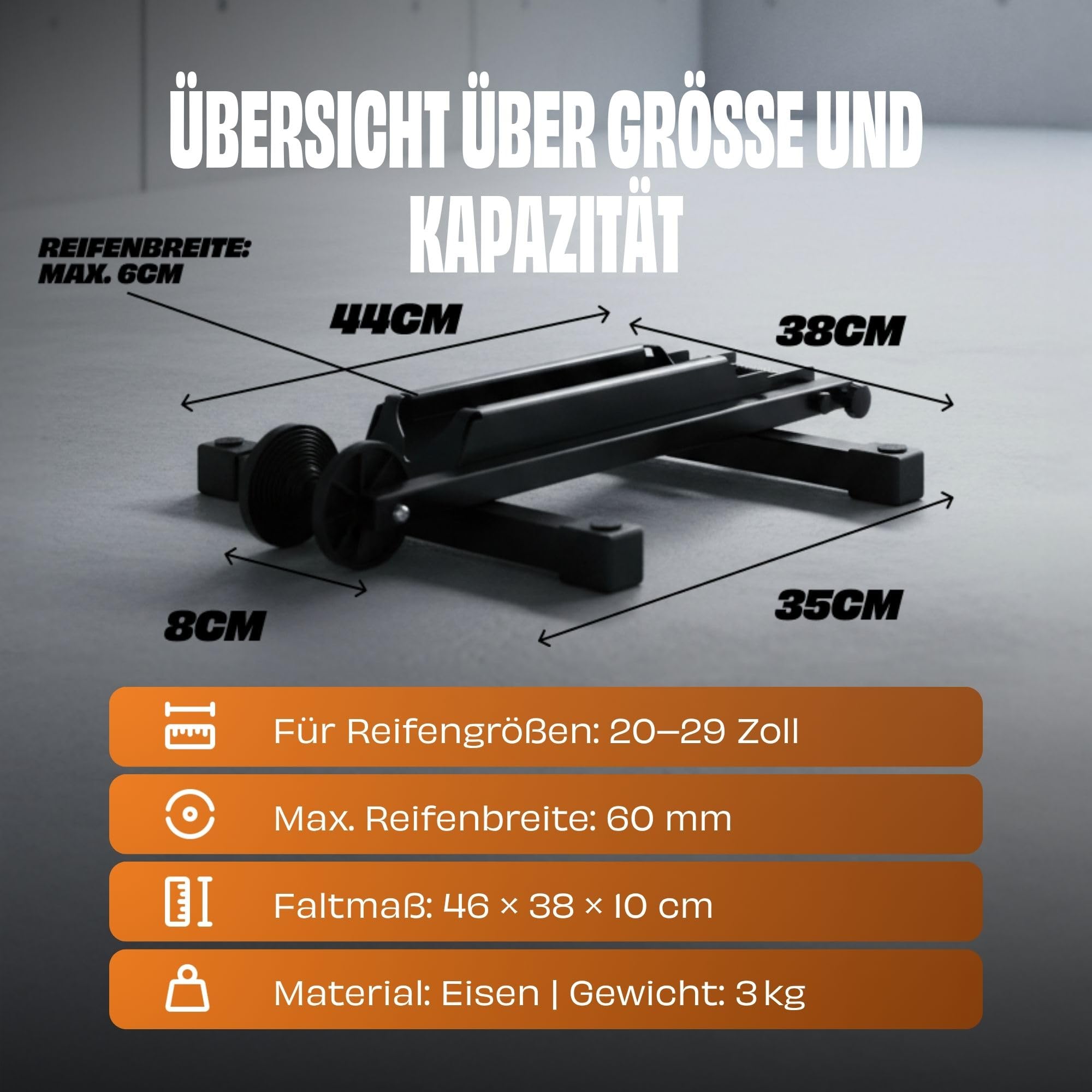 Red Loon Fahrradständer Boden klappbar für MTB Rennrad 20-29 Zoll I Fahrrad Ständer MTB I Radständer Rennrad I Fahrrad Montageständer I Radständer Boden I E-Bike Halter