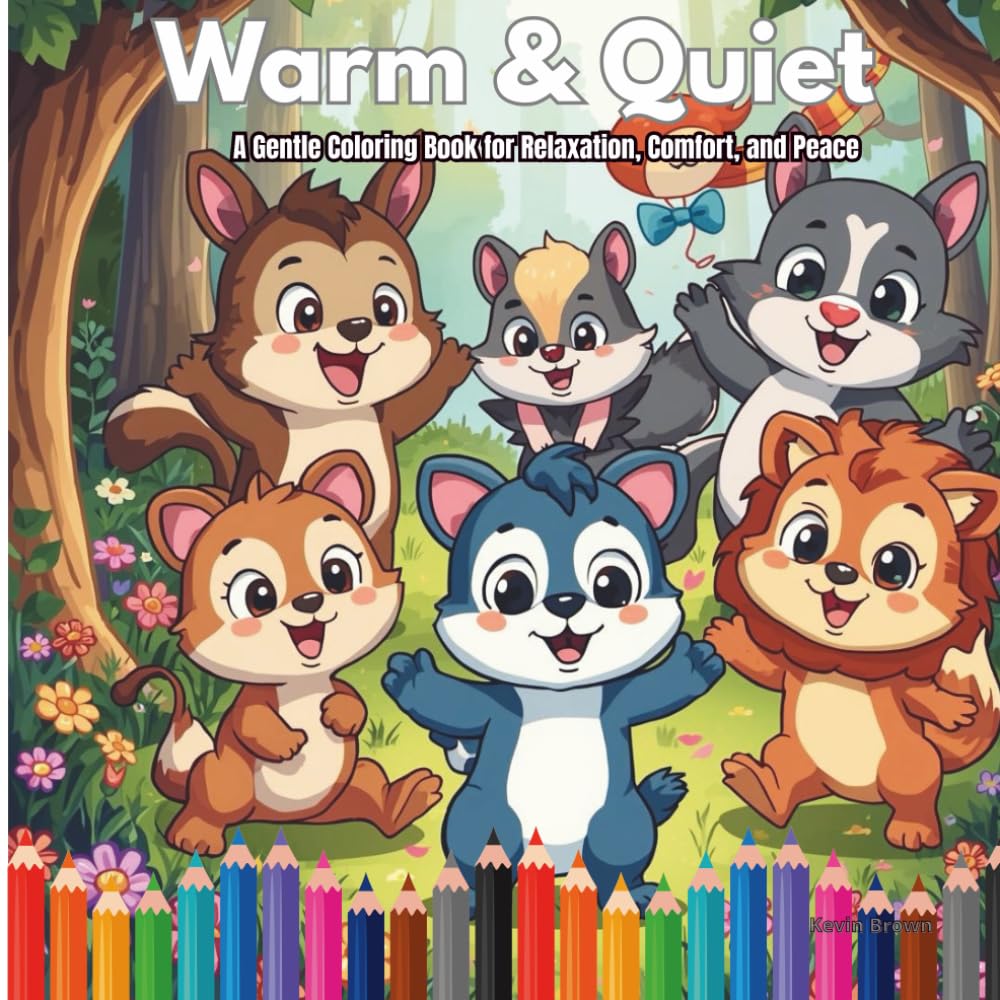 Warm & Quiet: A Gentle Coloring Book for Relaxation, Comfort, and Peace
