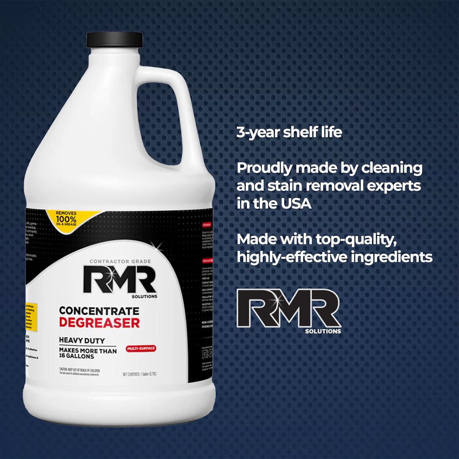 RMR Degreaser and Cleaner Concentrate - Advanced Indoor/Outdoor Formula for Heavy-Duty Commercial, Residential, Automotive, and Equipment Cleaning, 1 Gallon Makes Over 16 Gallons - Image 9