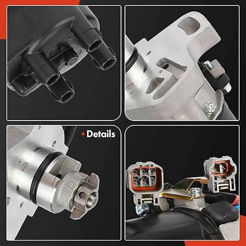 Vista 32 de A-Premium Distribuidor de encendido con tapa y rotor compatible con Toyota Camry y Lexus ES300, 1992-1993, 3.0L