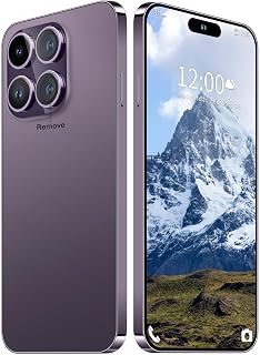 15PROMA X Smartphone Unlocked Cell Phone,Battery 6800mAh 6.8 HD Screen Unlocked Phone,16+512GB Android 14 with 128GB Memory Card,Dual SIM/5G/Fingerprint Lock/Face ID (Purple, 16+512G)