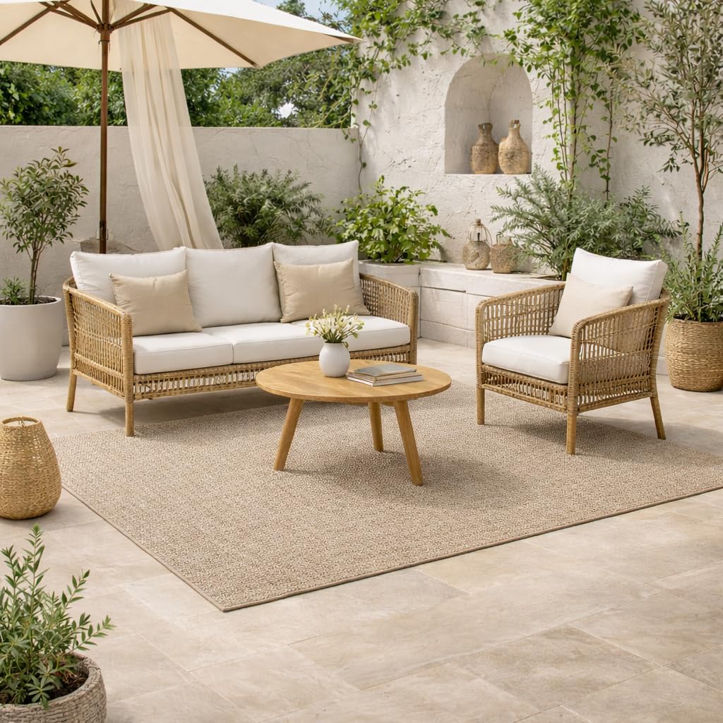 DECASATEXTIL - Alfombra Vinilica - Alfombra Salon Cocina - Antideslizante Resistente, Impermeable, Lavable - Compatible con Robot Aspirador - Variedad de Tamaños y Diseños(60cm x 120cm ALV-TOFE)