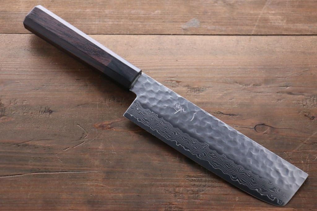 ICHIBAN AUS-10 45 LAYER DAMASCUS JAPANESE CHEF"S NAKIRI KNIFE 160MM
