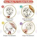 Flyloons 85th Anniversary Decoration Items Silver for Men Women Husband Wife Home Living Room Parent With 10 Pc Confetti Balloons Happy Anniversary Banner 4 Pc Star Heart Set Kit gallery image