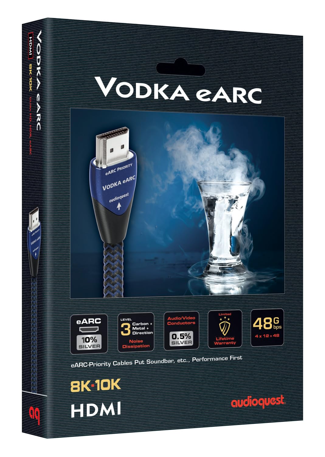 Amazon.com: AudioQuest Vodka eARC Priority 2.1 HDMI Cable