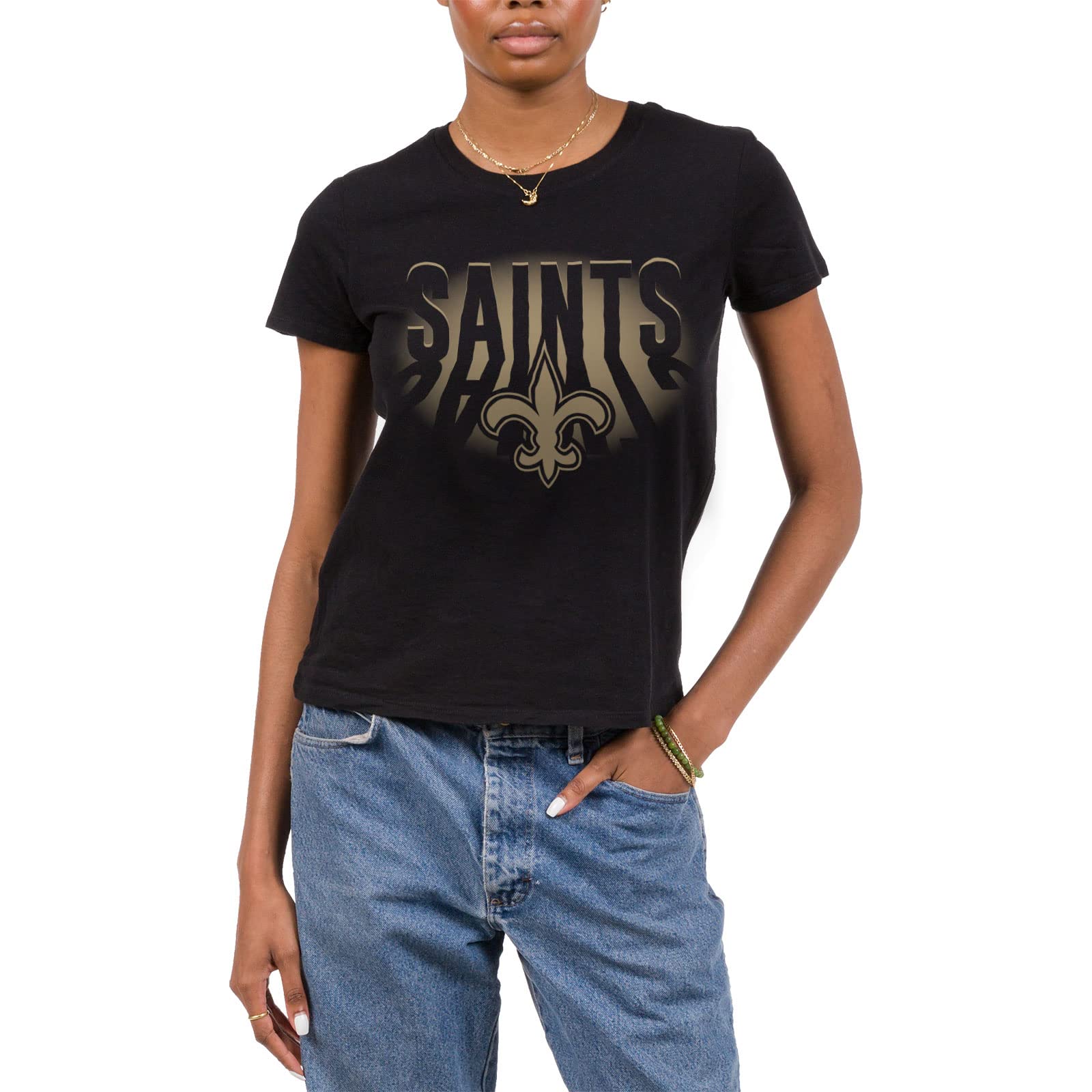 Junk Food Clothing x NFL - Women's Team Spotlight Short Sleeve Fan Shirt - Officially Licensed NFL Apparel